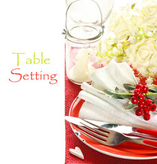Table setting.