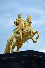 Obraz premium Dresden - Der Goldene Reiter