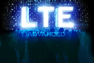 LTE ADVANCED highspeed concept show Publikum