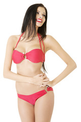 Obraz premium Sexy summer woman wearing swim wear.
