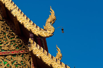 Fototapeta na wymiar The roof of the temple, Phra That Doi Suthep