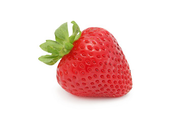 One strawberry (isolated)