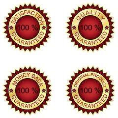 zestaw czerwonych ikon na białym tle