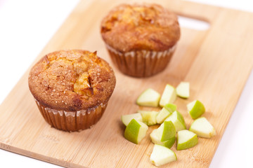 Muffins with apple