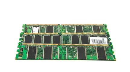 DDR RAM stick isolated