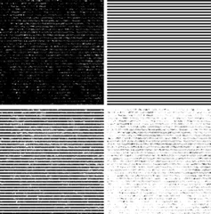 Grunge set stripe. Vector illustration. © miloje