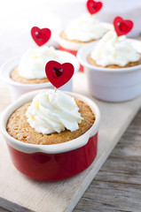 Red Heart Cupcakes