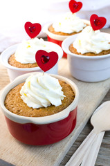 Red Heart Cupcakes