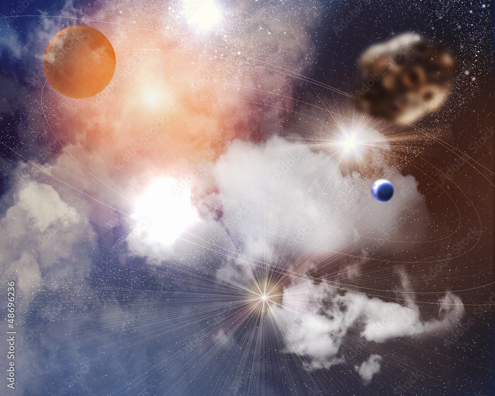 Canvas Prints image of planets in space