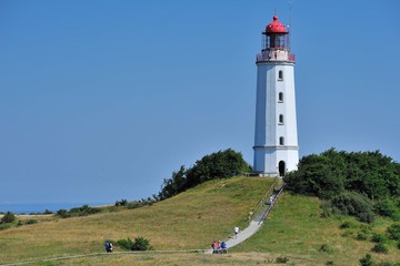 Dornbusch mit Leuchtturm Hiddensee
