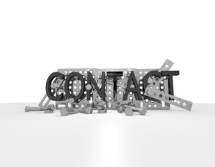 mechanical contact 3d  graphic