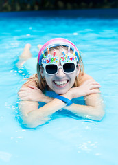 Girl in the pool