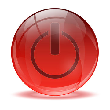 3D glass sphere close icon