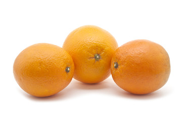 Orange Group of Three isolated on white