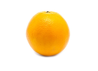 Orange single shot isolated on white