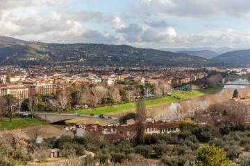 Fototapeta premium Florence And Arno River