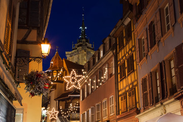 Naklejka premium Kirche, Light, Frankreich, Colmar