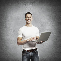 men with laptop