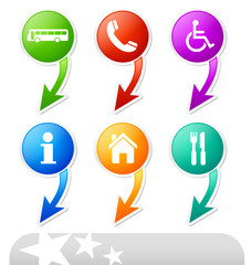 Map Pointers with symbols