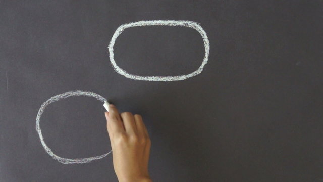 Plan A and B Chalk Drawing