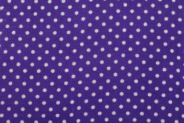 Blue polka dot fabric