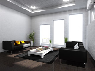Fototapeta premium modern livingroom interior