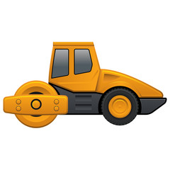 Naklejka premium Steamroller