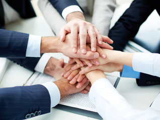 Pile of hands