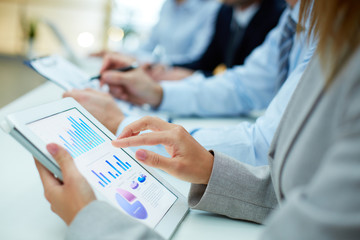 Pointing at touchscreen