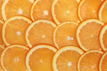 Wall murals Slices of fruit Orangenscheiben