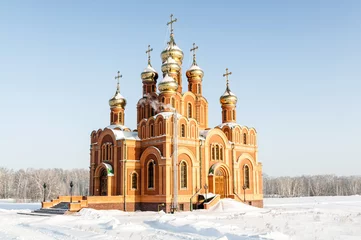  Orthodox church in Omsk winter © rogkoff
