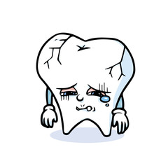 funny cartoon tooth