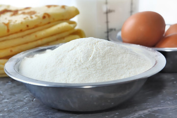 crêpes et ses ingrédients