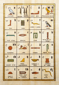 Fototapeta Table of Egypt Hieroglyphs