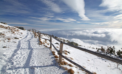 View from High Tatras mountains (Skalnate pleso, Slovakia)