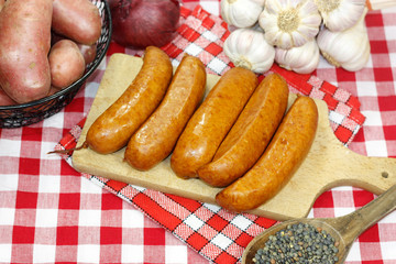 saucisses fumées