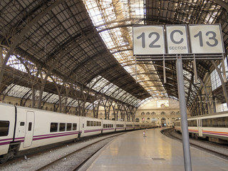 Obraz premium Train station. Barcelona.