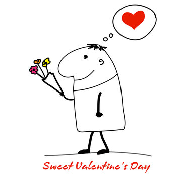 Cartoon Valentine Card
