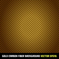 GOLD carbon fiber background VECTOR EPS10.
