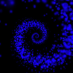Obraz premium infinity spiral lights background