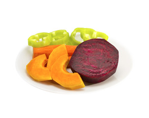 Vegetables on a plate