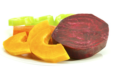 Vegetables on a plate