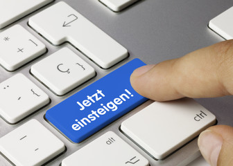 Jetzt einsteigen! Tastatur. Finger
