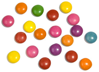 Many colourful candy