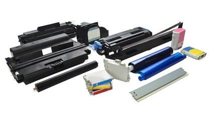 Colour cartridges and spare parts for printers