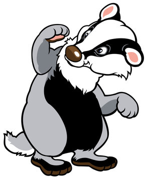 cartoon badger