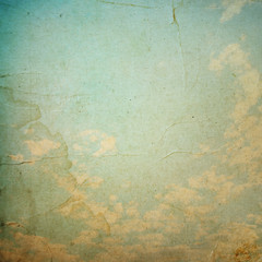 Clouds and sky, grunge background
