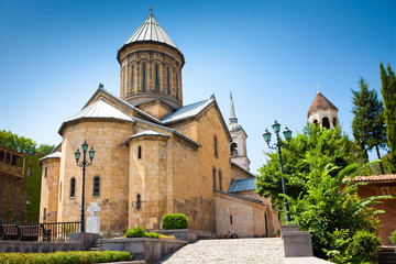 Fototapeta premium Aged christan church in Tbilisi, Georgia