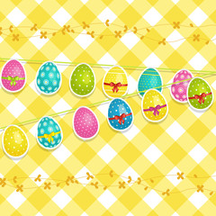 Hanging Easter Egg Background