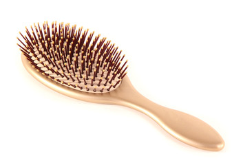 Hairbrush isolated on white